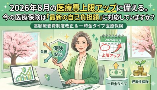 2026年8月の医療費上限アップに備える。今の医療保険は「最新の自己負担額」に対応していますか？